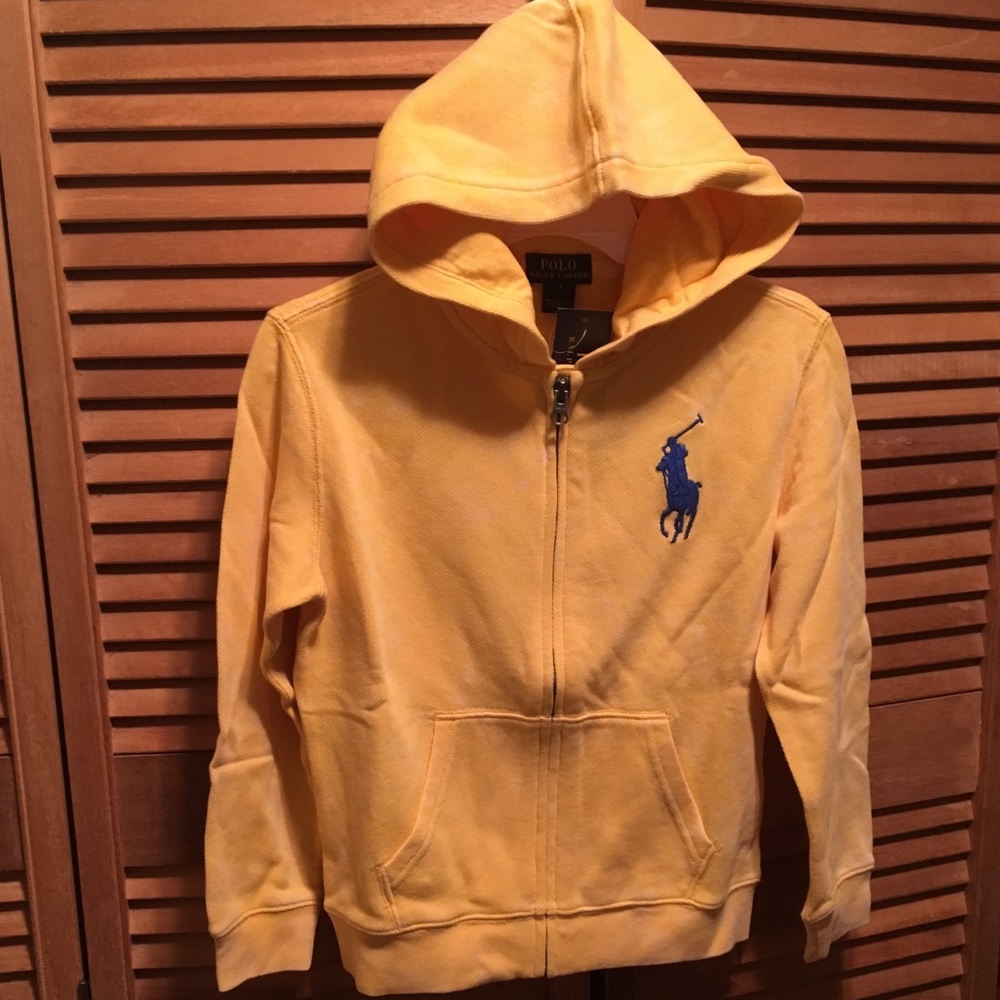 Polo Ralph Lauren Yellow Big Pony Hoodie